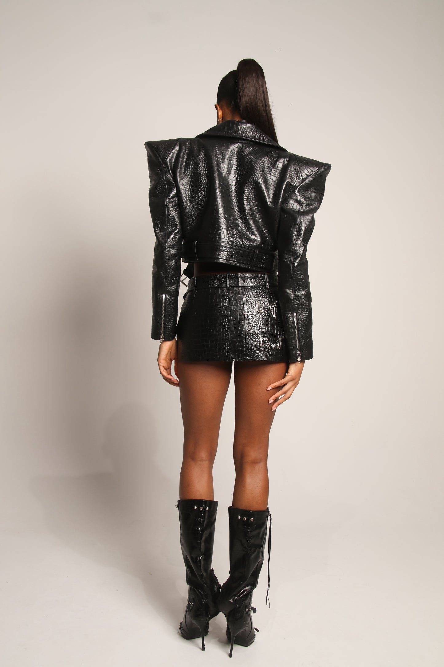 PIN UP LEATHER JACKET